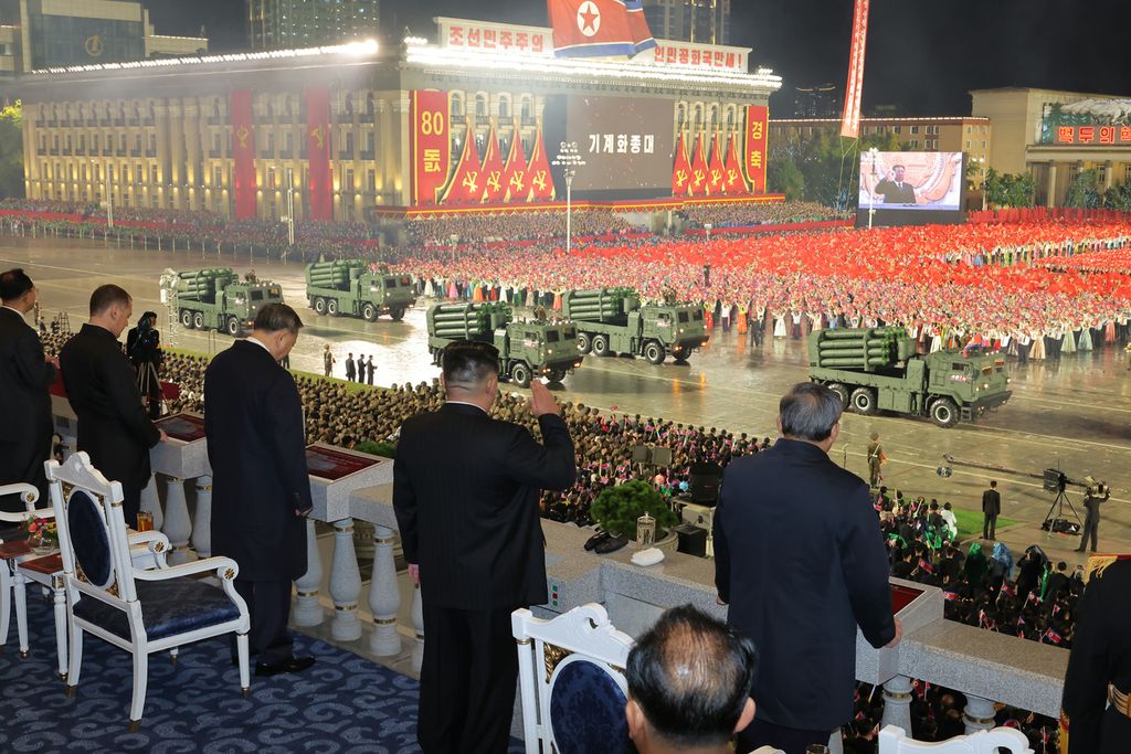 Miltary Parade Marks 80th Founding Anniversary of WPK - Image 44