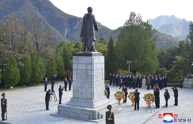 Flower baskets laid before Friendship Tower and cemeteries of CPV fallen soldiers - Image 5