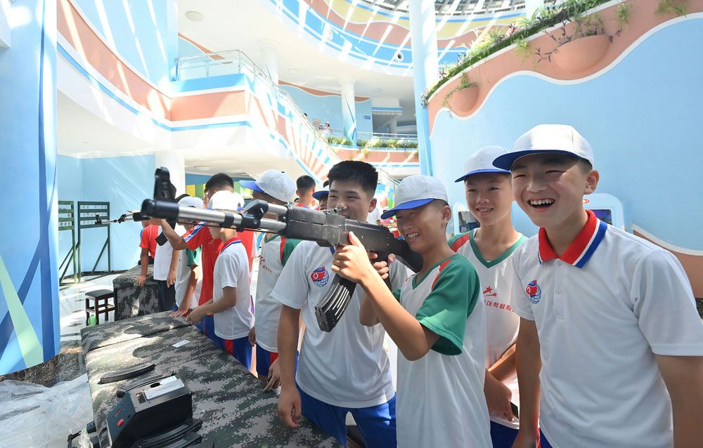 Students of Revolutionary Schools Spend Enjoyable Days in Wonsan Kalma Coastal Tourist Area - Image 21