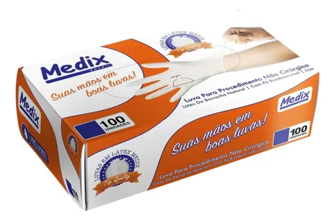 Luva de Látex com Pó - Medix