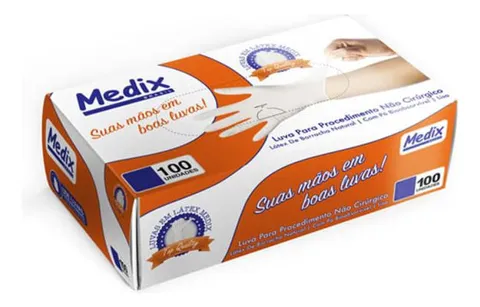 Luva de Látex com Pó - Medix