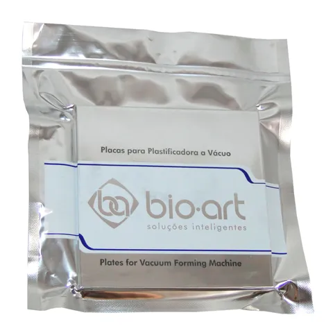 Placa Cristal Quadrada com 2 - Bio-Art