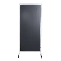 Biombo Reto e Rodízios 1mm - Cinza - N Martins