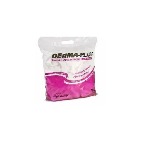 Touca Descartável Branca - Derma-Plus