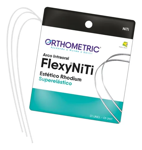 Arco Flexy NiTi Estético Rhodium ALX - Orthometric