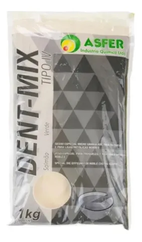 Gesso Dent-Mix Tipo IV Salmão - Asfer