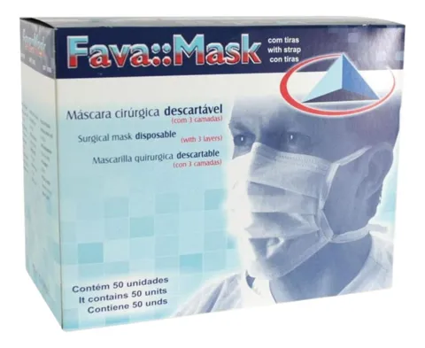 Máscara com Tiras - Fava