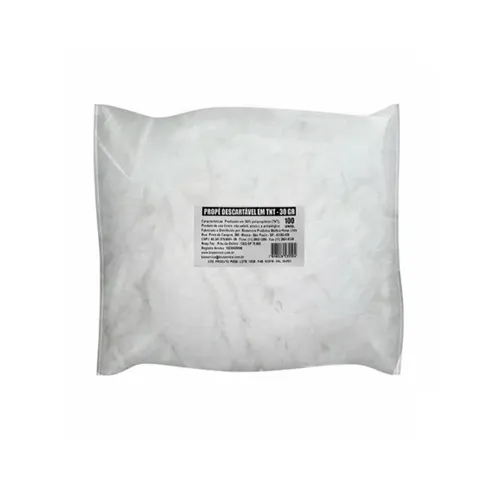 Propé Descartável Branco Confort 30gr com 100 - Dermaplus