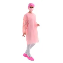 Avental Descartável Manga Longa 40G Rosa - Protdesc