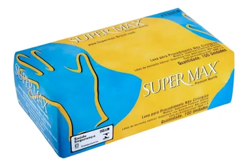 Luva de Látex com Pó - Supermax
