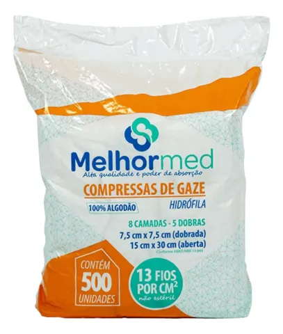 Compressa de Gaze c/ 500un - Melhormed