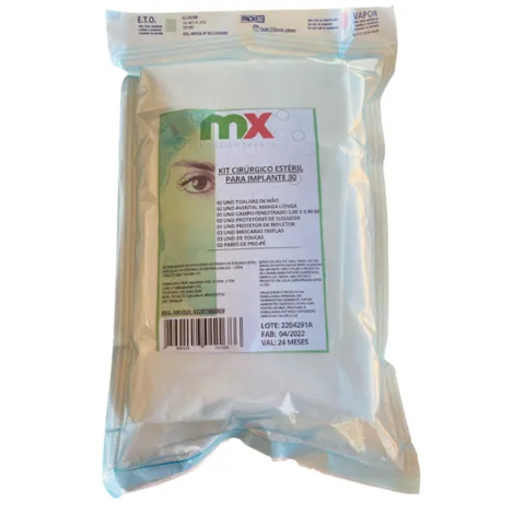 Kit Cirúrgico Estéril Para Implante GR30 - Mx Descartáveis
