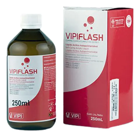 Resina Acrílica Vipi Flash Líquido 250ml - VIPI
