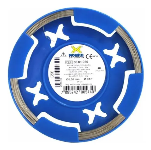 Fio de Aço CrNi Duro Elástico Redondo Rolo 50g - Morelli