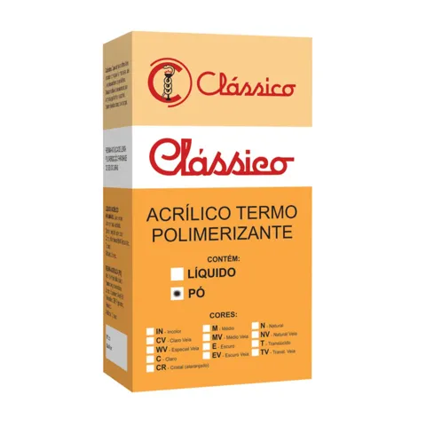 Resina Acrílica Termopolimerizável Pó - Clássico