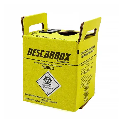 Coletor Perfuro Cortante Premium 1,5L - Descarbox