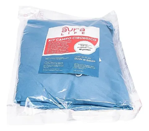 Kit Cirúrgico Implante Estéril Azul C/14 40GR - Aura