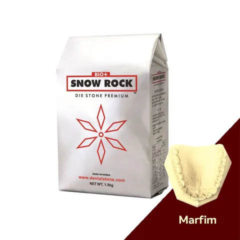 Gesso Snow Rock Premium Marfim 1,5Kg - Odontomega