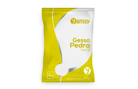 Gesso Pedra Tipo III 1Kg -  Branco