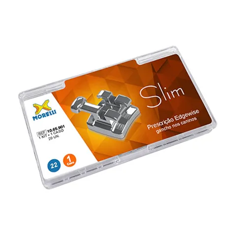 Kit de Bráquetes Prescrição Edgewise Slim .022" - Morelli