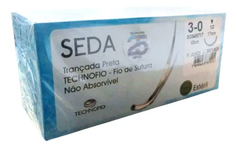 Fio de Sutura de Seda - Technofio