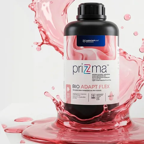 Resina Impressão 3d Prizma Adapt Flex Rosa 250g LCD/DLP