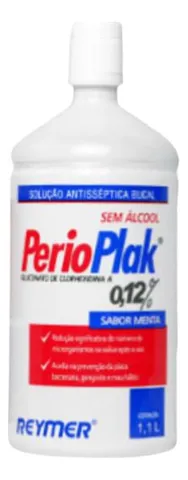 Perioplak Antisséptico Bucal sem Álcool 1Litro - Reymer