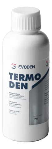 Resina Acrílica Termopolimerizável Termoden 1Kg - Evoden