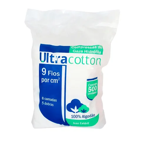 Compressa de Gaze 9 Fios Não Estéril - Ultracotton