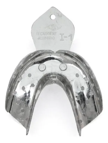 Moldeira Total Perfurada Adulto Alumínio - Tecnodent