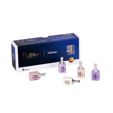 Bloco de Dissilicato T-Lithium Talmax - Cor LT B1