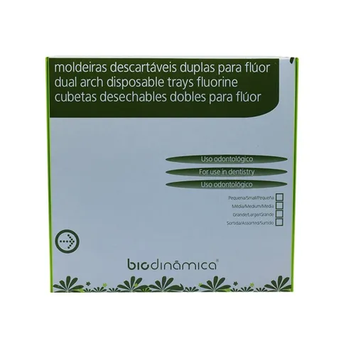 Moldeira P/ Fluor Grande C/100 Branca - Biodinamica