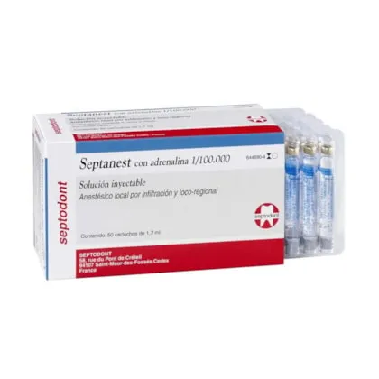 Anest.Septanest Artic.4% Epin.1:100 CX.C\50 Septodont