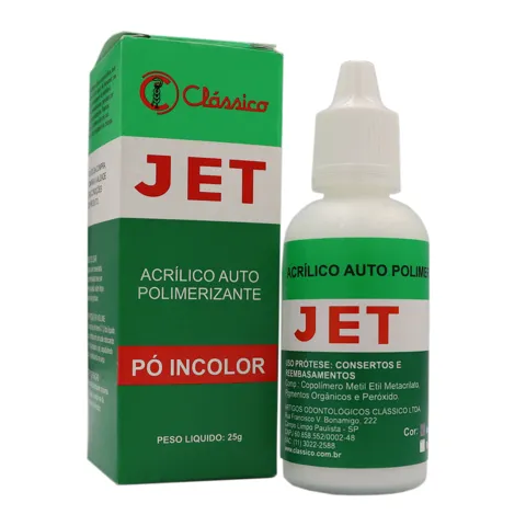 Jet Pó Autopolimerizável Incolor 25g - Clássico