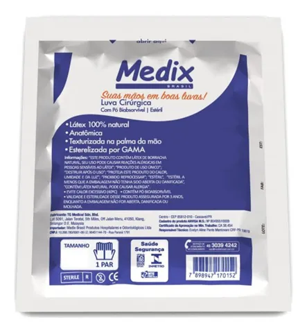 Luva Cirúrgica Estéril - Medix