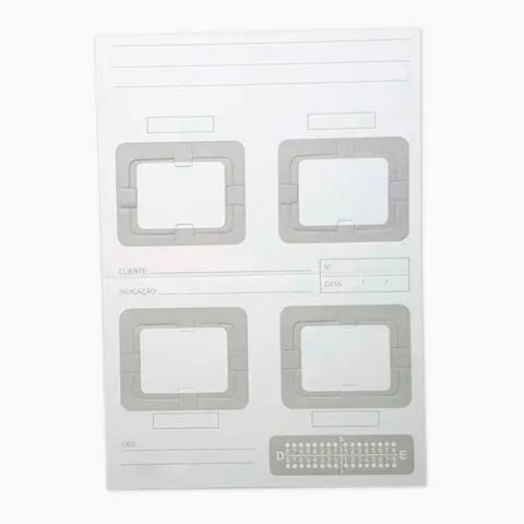 Ficha para Raio-X 4 Furos - Pressing