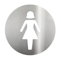 Placa de Sinalização para Banheiro Feminino - Biosin