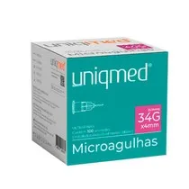 Microagulhas 34G X 4mm - Uniqmed