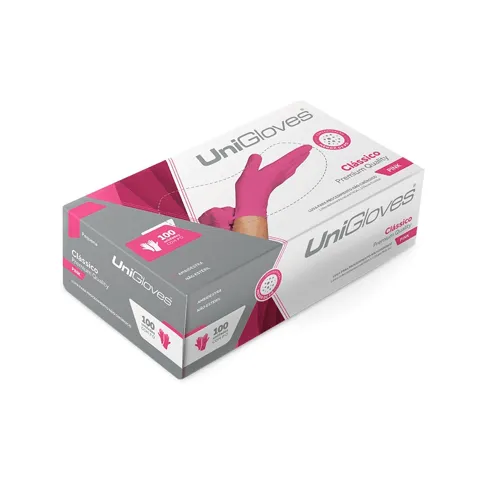 Luva de Procedimento Pink - Unigloves