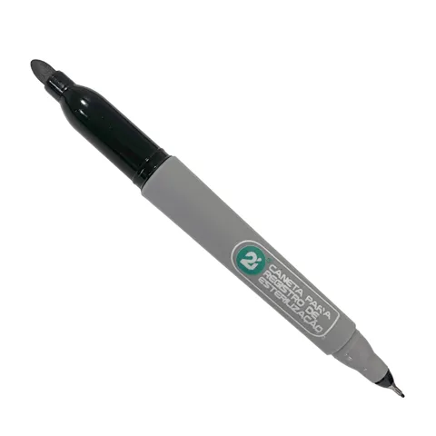 Caneta Marcadora para Esterilização Ponta Dupla Black - 2i