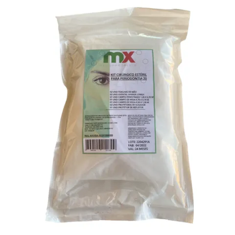 Kit Cirúrgico Estéril Para Periodontia GR20 - Mx Descartáveis