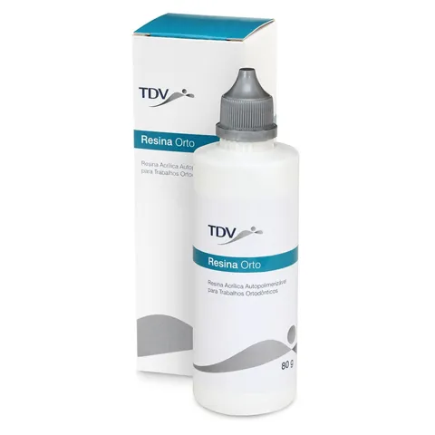 Resina Acrílica Autopolimerizável Fluorescente Orto 80g - TDV