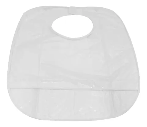 Babador Plástico Impermeável Branco - Jon