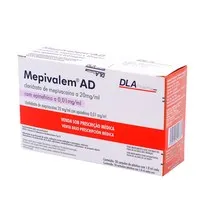 Anestésico Mepivacaína Mepivalem AD 2% 1:100.000 1,8ml 50unid. - DLA