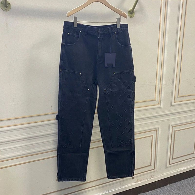 Louis Vuitton Monogram Workwear Denim Carpenter Trousers
