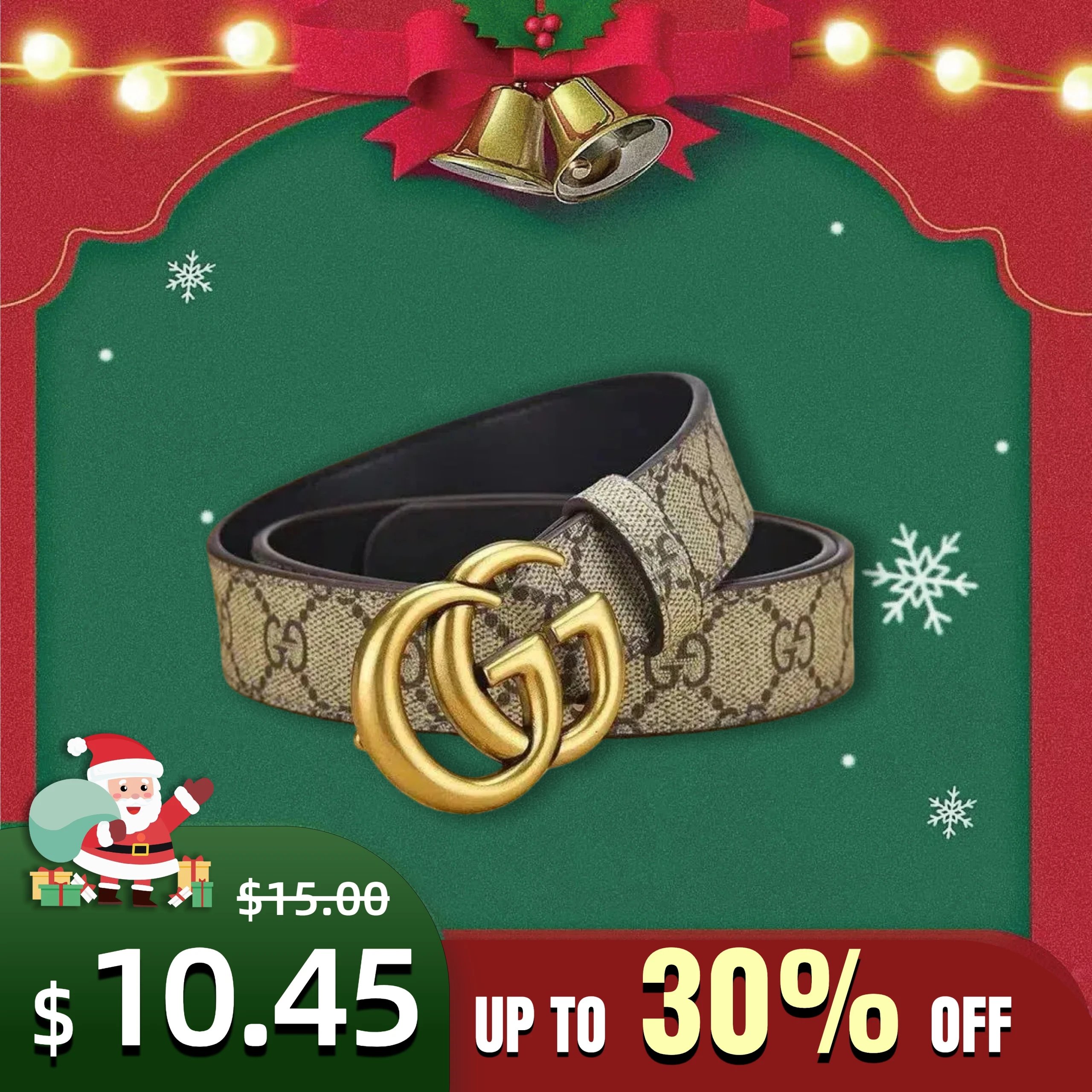 Gucci GG Marmont Reversible Belt in GG Supreme Canvas