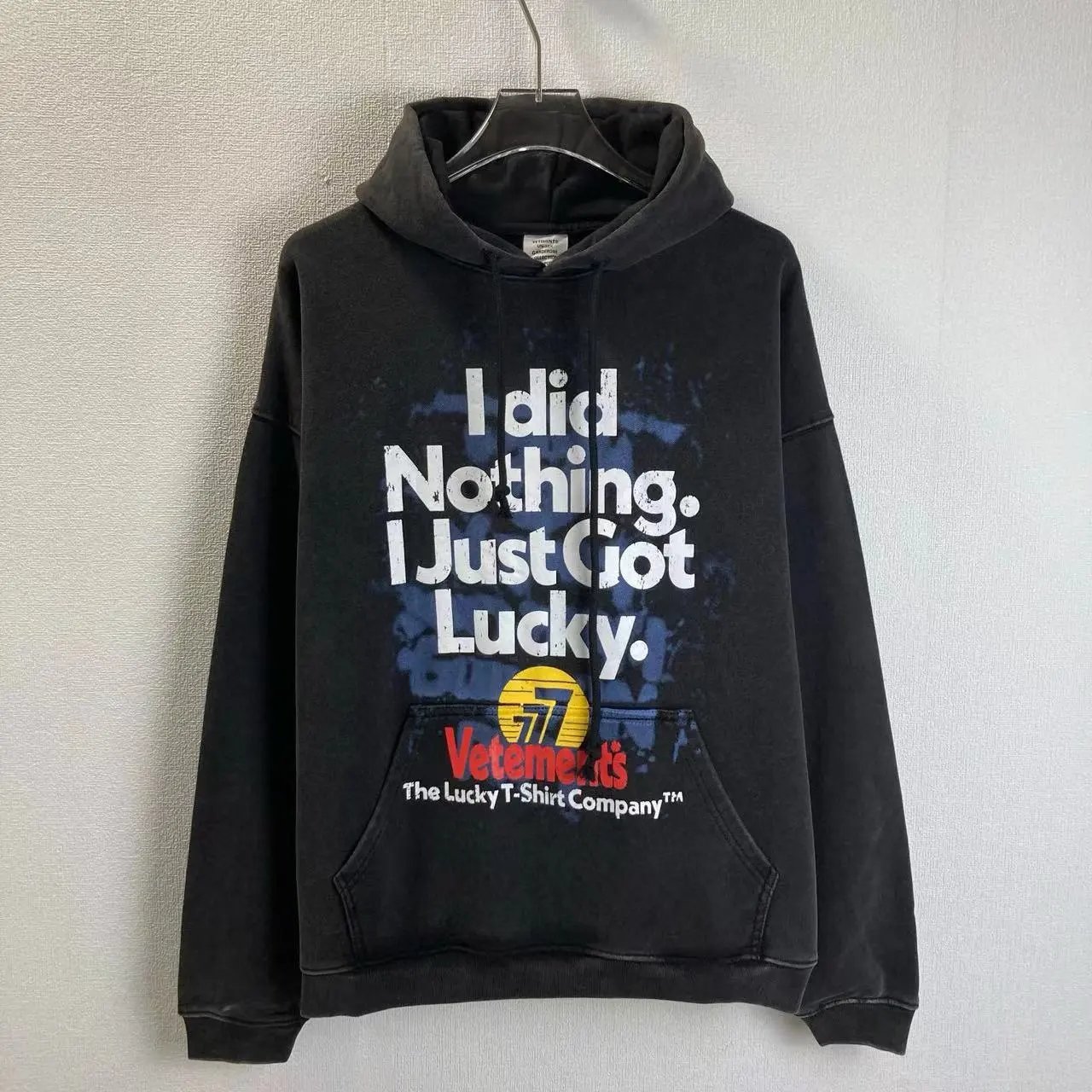 Vetements I Got Lucky Graphic Hoodies