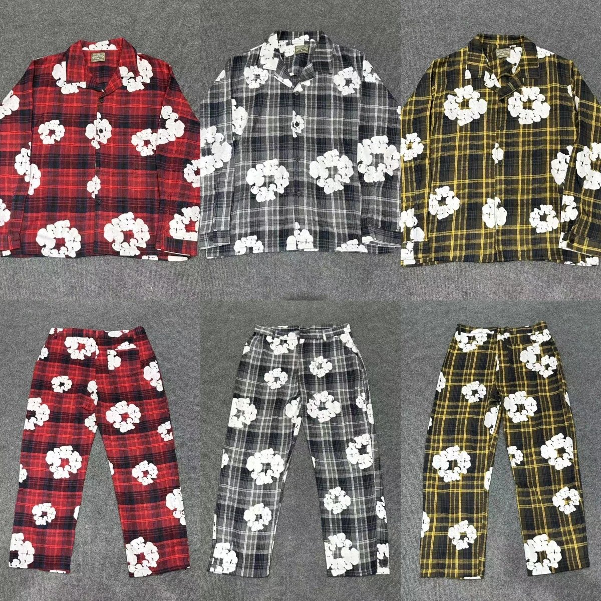 Denim Tears x Ready Made Cotton Wreath Plaid Flannel Apparel
