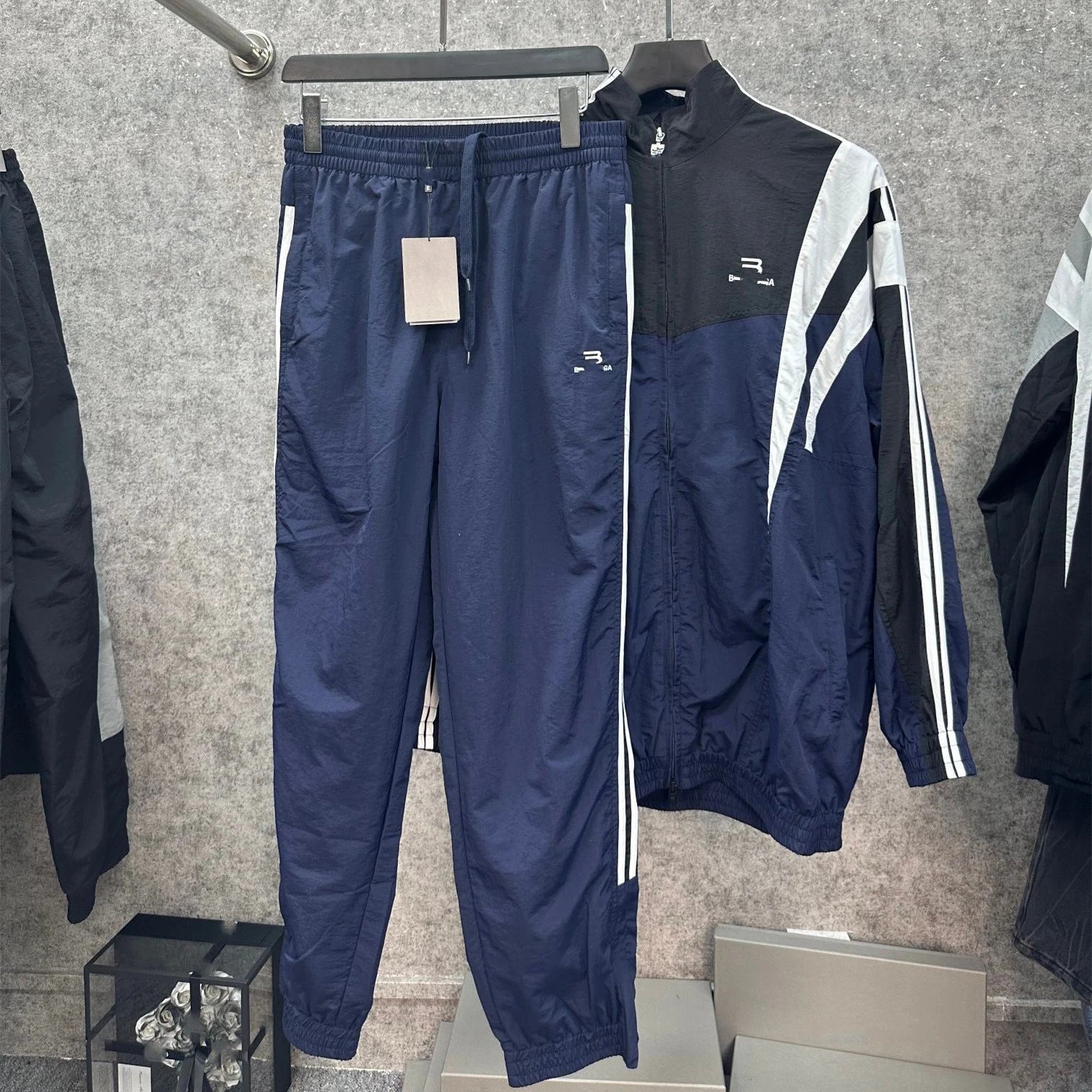 Balenciaga 3B Sports Icon Tracksuit Jacket & Pants