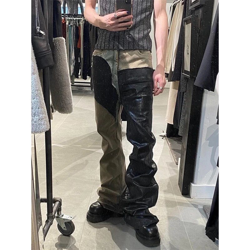 Rick Owens DRKSHDW Bolan Bootcut Patchwork Flared Jeans